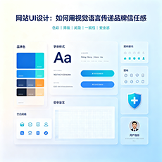 济南建站-网站UI设计：如何用视觉语言传递品牌信任感